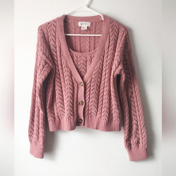 Jessica Simpson Womens 2 Piece Cardigan Set Size Small - Picture 2 of 7